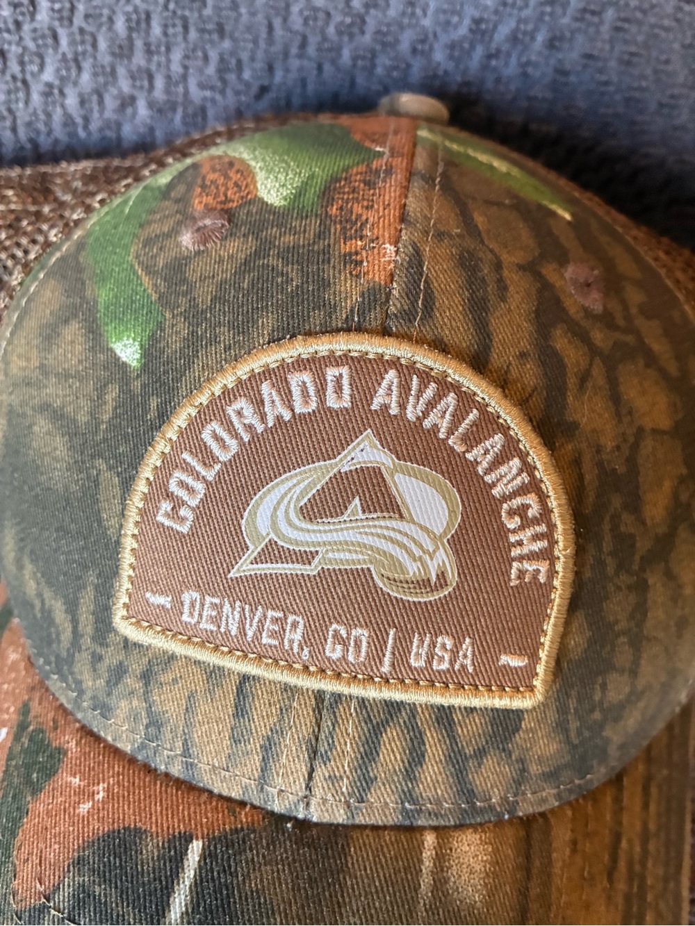 Colorado Avalanche Camo Trucker Hat - Picture 3 of 4